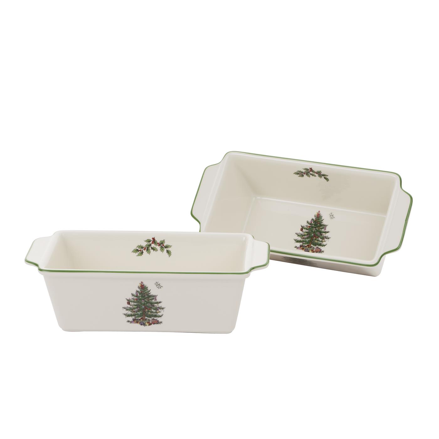 Christmas Tree 2 Piece Loaf Pan Set image number null